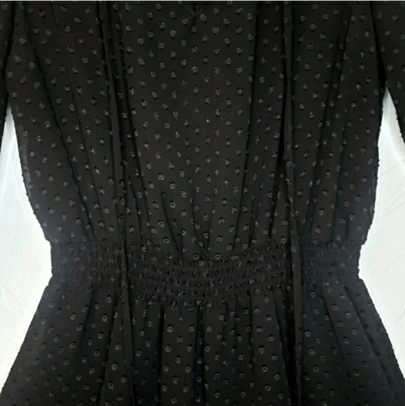 Romper Black Semi Sheer Sleeves By Daniel Rainn ❤ RET $69 - Picture 5 of 12